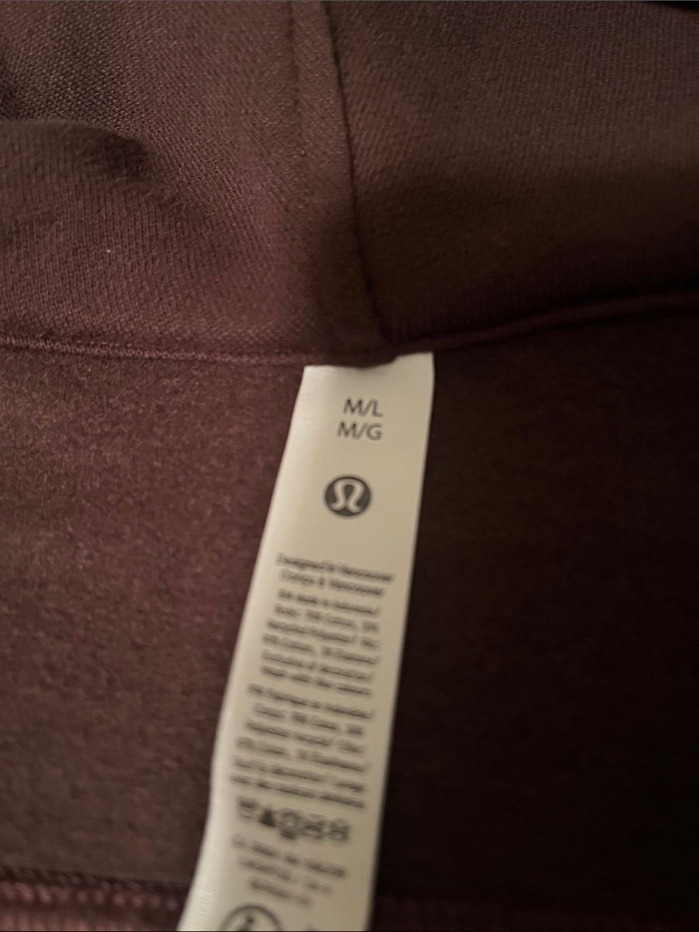 lululemon athletica Womens Half-Zip Hoodie Sweater in Chocolate Brown - Picture 4 of 10